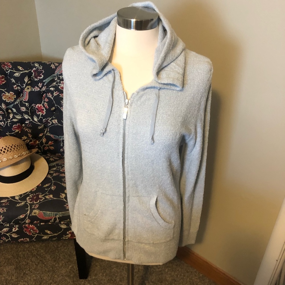 Matty size Medium hooded zip up sweater.